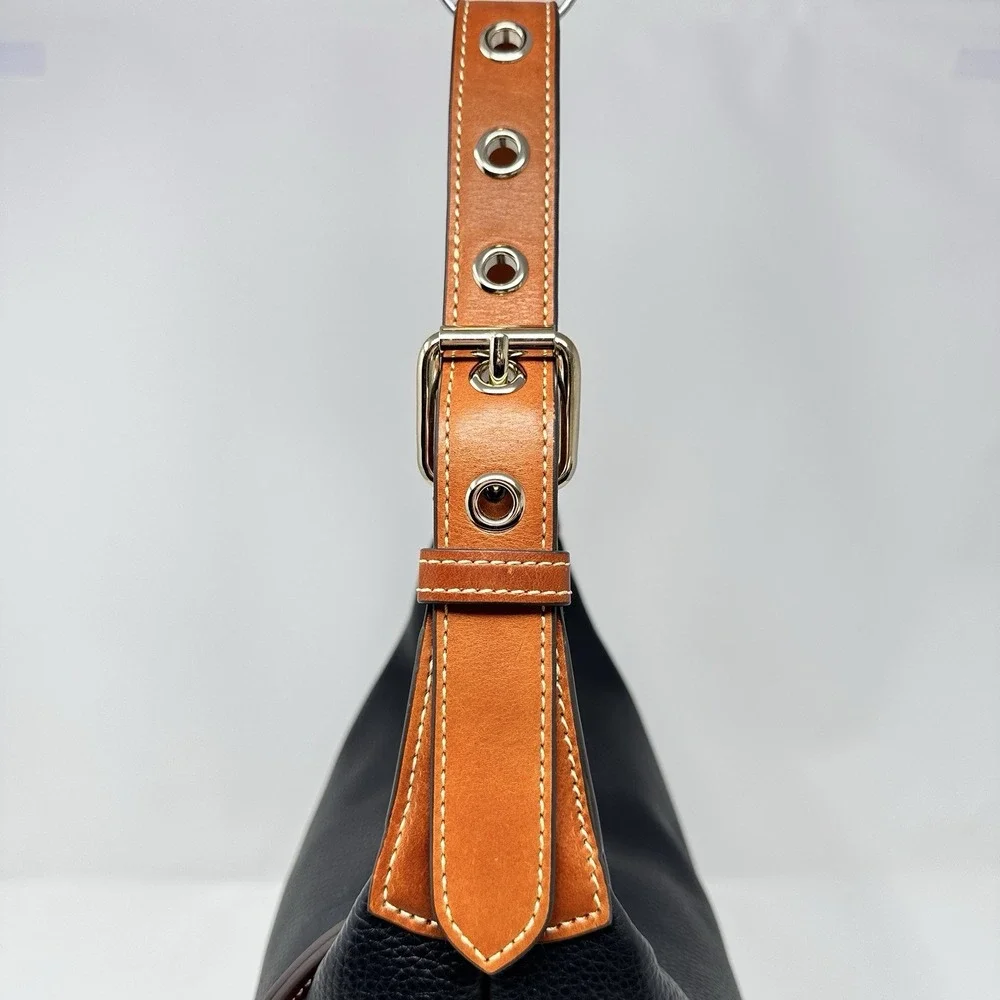 Dooney & Bourke Pebble Grain Paige Sac Black Hobo Tassel Shoulder Bag